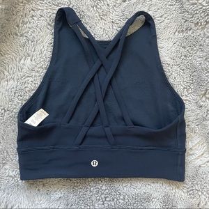 Energy Bra High Neck Long Line Rib Sports Bra